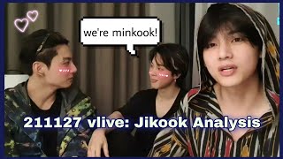 211127 vlive Jikook Kookmin Analysis Minkook is real [upl. by Mcbride230]