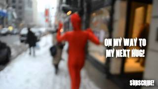 Morphsuit in downtown Montreal [upl. by Oflodur290]