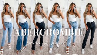 Abercrombie Denim Haul  2023 TryOn Haul [upl. by Cynthy]