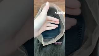 360 lace wig 🥰🥰360tutorials lacewigs gluelesswig fyp haircrush [upl. by Noemys]