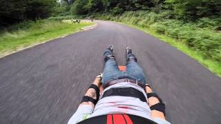 Alsace downhill Street Luge quotracequot [upl. by Ndnarb]