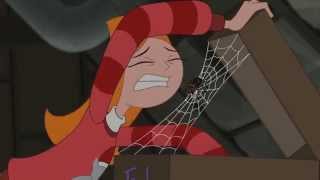 Phineas and Ferb Save Summer  Candace Overcomes Her Arachnophobia CLIP [upl. by Rossy]