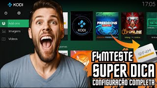 SUPER DICA PARA MELHORAR SEU KODI CONFIGURAÇÕES E COMO FUNCIONA O F4MTESTE TUTORIAL COMPLETO😍🎆🎇 [upl. by Meurer]