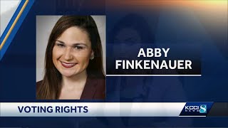 Abby Finkenauer on voting rights [upl. by Elcarim]