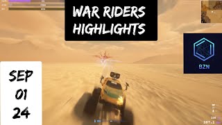 War Riders Highlights  Sep 01 24 [upl. by Htebazileharas]