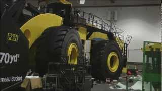 Massive LeTourneau L2350 biggest wheel loader in the world [upl. by Lytsirk]