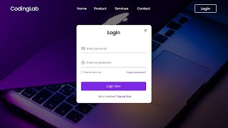 Create Website with Login amp Registration Form in HTML CSS amp JavaScript [upl. by Nnawaj568]