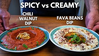 Turkish Style Fava Beans amp Chili Walnut Dip  2 Delicious Vegan Mezze [upl. by Phyllida]