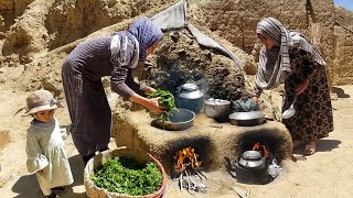 Village Food Secrets  Cooking Vegetable Pilaf in Afghanistan Village [upl. by Clapper]