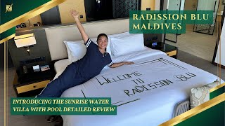 Water Villa Experience Revealed Radisson Blu Maldives Resorts Overwater Pool Villa  Review [upl. by Eked655]