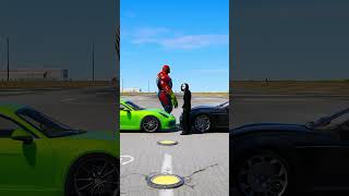 GTA V  SPIDERHULK VS GHOST MATCH WHO IS RICHER 🤑 shorts gta5 [upl. by Whalen471]