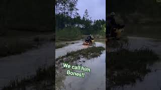 atvmudding family canam canamatv mudding fun nearmiss epic countrylife mud waterwheelie [upl. by Fortuna]