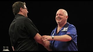 On The Wire  TWO NINEDARTERS IN ONE GAME from James Wade and Robert Thornton [upl. by Eceerahs]