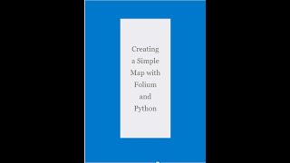 Create Simple Maps with Folium and Python Shorts [upl. by Ardnaet543]