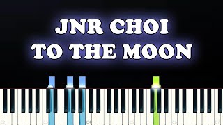 Jnr Choi  TO THE MOON Drill Remix TikTokPiano Tutorial [upl. by Meil719]