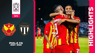 Selangor FC 41 Terengganu FC  Highlights  Piala FA 202425  SF2 [upl. by Moreno]