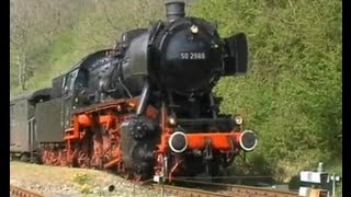 Dampfloks 50 3673 und 50 2988 auf der Sauschwänzlebahn  die schönsten Bahnstrecken Deutschlands [upl. by Lama312]