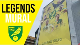 Norwich City legends attend mural celebration  The Pink Un [upl. by Belen]