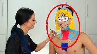 Turning Benito Skinner into Lizzie McGuire  Makeup Transformation GRWM [upl. by Islaen]