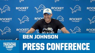 Offensive Coordinator Ben Johnson Press Conference  August 1 2024 [upl. by Fanchet]