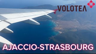 TRIP REPORT Volotea Airbus A319 from Ajaccio AJA to Strasbourg SXB [upl. by Seleta526]