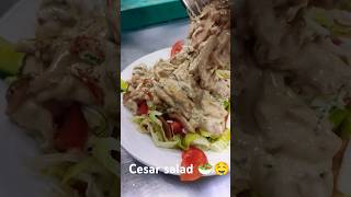 Turkey Cesar salad 😋🥗🥗🥗😋shortvideo salad cooking [upl. by Adnamas738]