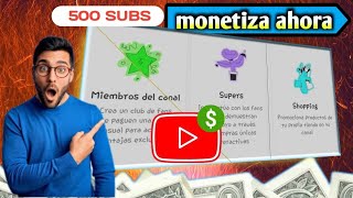 3 formas para monetizar un canal de Youtube antes de llegar a los 1000 suscritores  monetizar 2025 [upl. by Vivyan33]