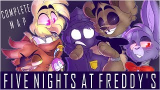 Five Nights At Freddys Complete MAP TheLivingTombstone [upl. by Elora]