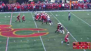 Bergen Catholics Rahmir Johnson breaks 1st of 2 long TD runs vs Don Bosco Prep [upl. by Aem138]