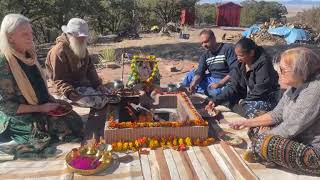 Daily Fire Ceremony at the Haidakhandi Universal Ashram in Crestone CO USA [upl. by Eneloc]