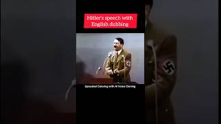 Hitler Speech in English ai [upl. by Soilisav]