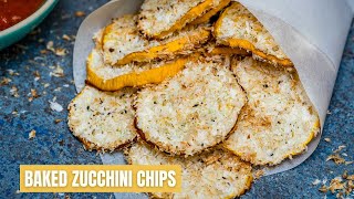 Baked Zucchini Chips With Shredded Coconut  How To Make Healthy Zucchini Chips [upl. by Brandea509]