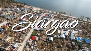 Siargao before amp after  Super Typhoon Odette 2021 [upl. by Varian]