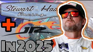 Dale Earnhardt Jr POTENTIALLY BECOMING a part Owner for Stewart Haas Racing  Change of Manufactures [upl. by Idham]