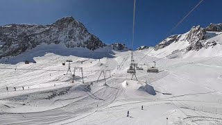 Stubai Glacier From Perfect Skiing Conditions to Whiteout Austria March 2023 [upl. by Magnum441]