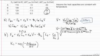 Multiple Reactions Energy Balances Part 1 [upl. by Campney]