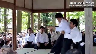 Aikido  Mitsuteru Ueshiba demonstration at Aikijinja Taisai 2012 [upl. by Einram]