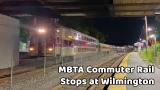 MBTA Stops at Wilmington Honks at MoW Crew [upl. by Assennej]