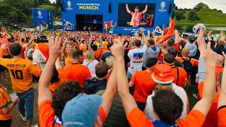 🇳🇱🧡 Oranje fans dance in the EURO 2024 Fanzone at Olympiapark Munich nothinglikeoranje [upl. by Rieger]