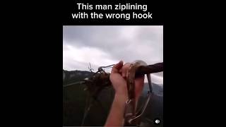 ZIPLINE ADVENTURE GOES WRONG trending viralvideos share danger ziplines whatnext [upl. by Pineda17]