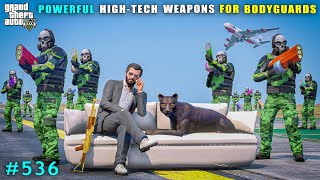 Michaels Powerful Hightech Weapons For Bodyguards  Gta V Gameplay [upl. by Alig]