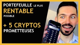 Portefeuille crypto monnaie rentable  5 Crypto monnaies prometteuses dont bitcoin [upl. by Adnerol]