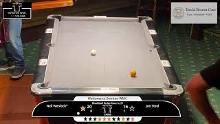 Neil Wenlock v Jon Steel  Blackball Rules Race to 21 for £4000 [upl. by Idnerb]