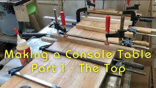 Making a Console Table  P1  The Top [upl. by Imoyik]