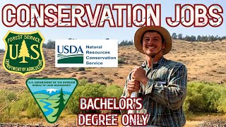 Environmental Conservation Jobs in the Federal Government DOI USDA  Bachelor’s degrees [upl. by Yordan]