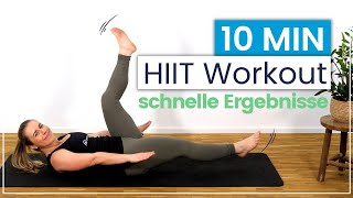 Bauchfett verlieren 10 Minuten HIIT Workout für schnelle Ergebnisse amp 3 wichtige Tipps [upl. by Aggarwal]