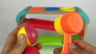 Palline colorate con martello  Coloured balls  Giochi per bambini [upl. by Terrena]