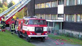 Feuerwehr Einsatz Unklare Rauchentwicklung im IFA Hotel Schöneck [upl. by Ateekram]