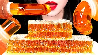 ASMR HONEY JELLY RAW HONEYCOMB 꿀젤리 벌집꿀 먹방 EATING SOUNDS MUKBANG ZOEY ASMR [upl. by Palua527]