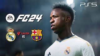 EA FC 24 PS5 Gameplay  Real Madrid vs Barcelona  4K60fps [upl. by Ayik]